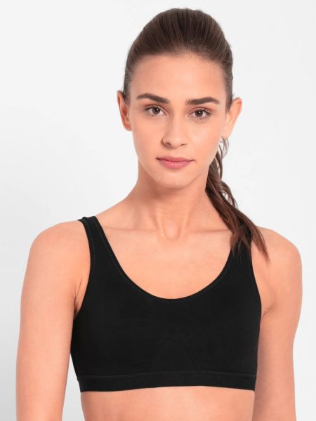 Jockey Women's 1376 Sports/Active Bra - Black, L