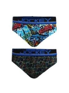 Jockey Boy's PB04 Printed Pack of 2 Briefs