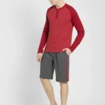 charcoal-melange-and-shanghai-red-knit-sport-shorts-9426-8