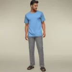 checkmate-combed-cotton-pink-checks-mens-pyjama-front