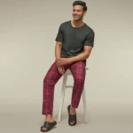 checkmate-combed-cotton-pink-checks-mens-pyjama-front