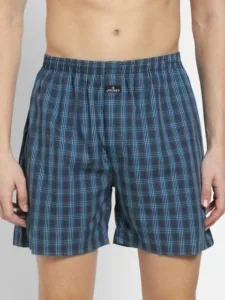 Jockey Men's 1222 Checks Pack of 2 Boxer Shorts