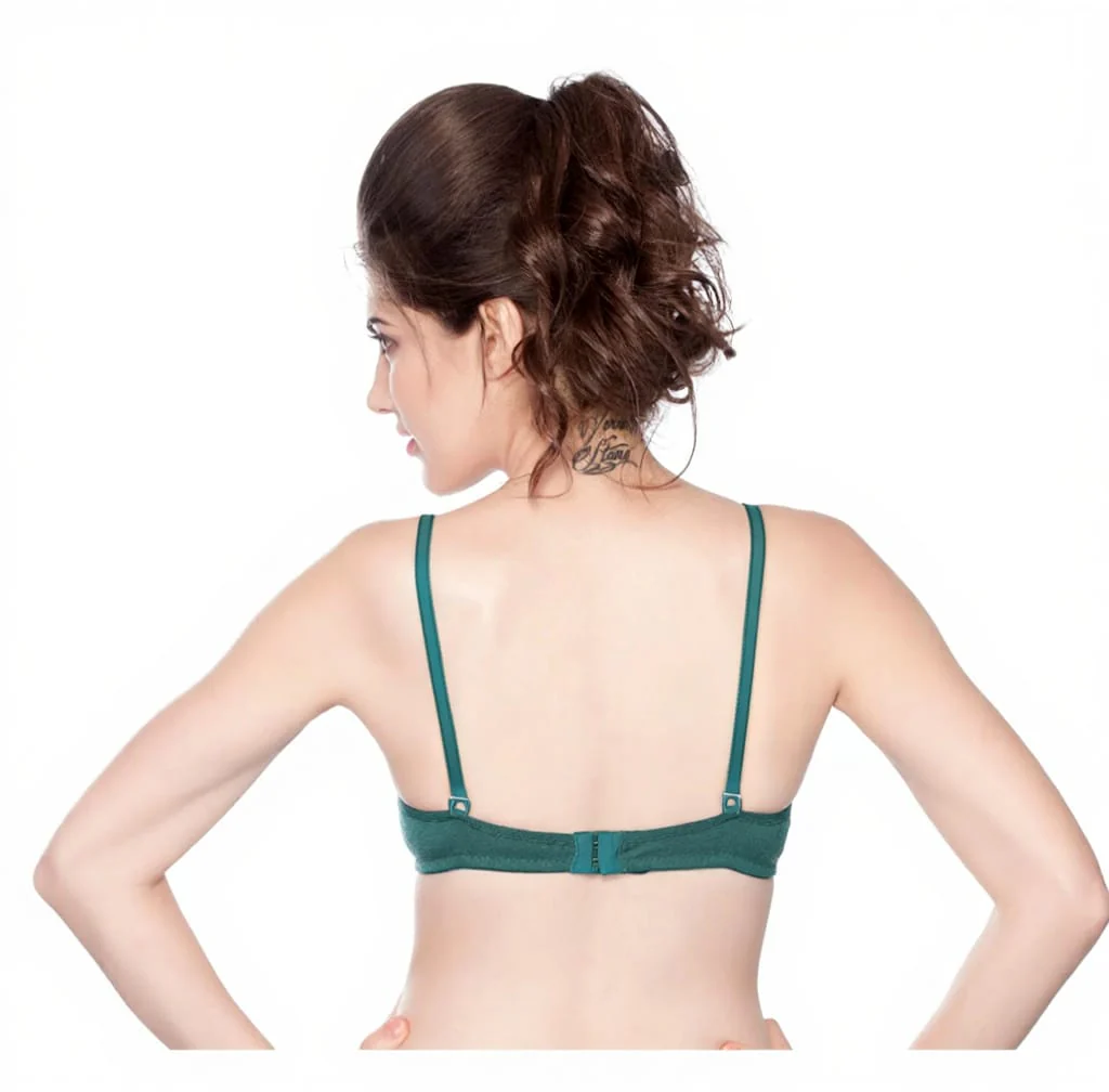 ollo bra royal dark sea green back