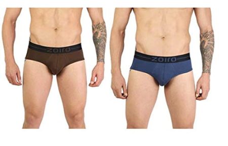 Zoiro Men's Soft Classic Pack of 2 Briefs