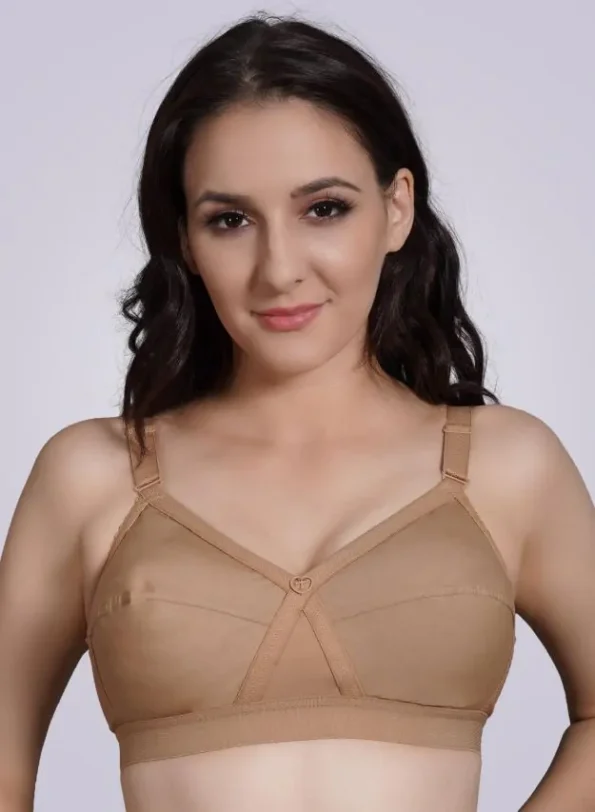 Krutika Plain is a simple but comfortable cotton bra that is gentle on the  skin and keeps you irritation-free all day. Now feel breathabl