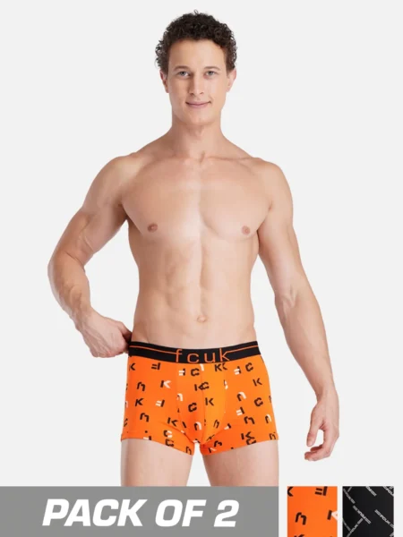 FCUK Mens Flex Tottenham Printed Trunks