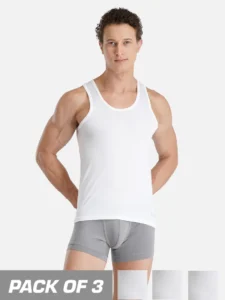 FCUK Mens Play Baton Sleeveless Vests