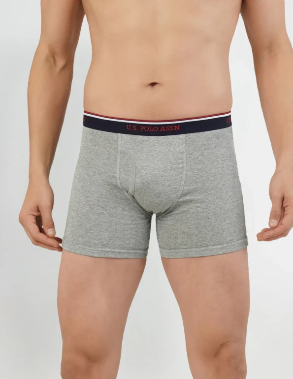 U S Polo Mens i667 Mid Rise Boxer Brief