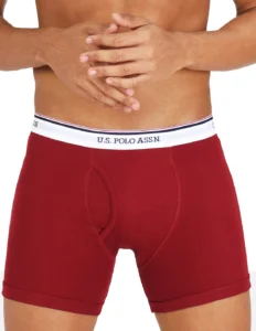 U S Polo Mens i667 Boxer Brief Pack of 2