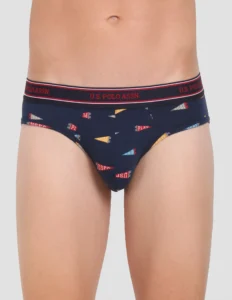 U S Polo Mens i615 Printed Stretch Brief