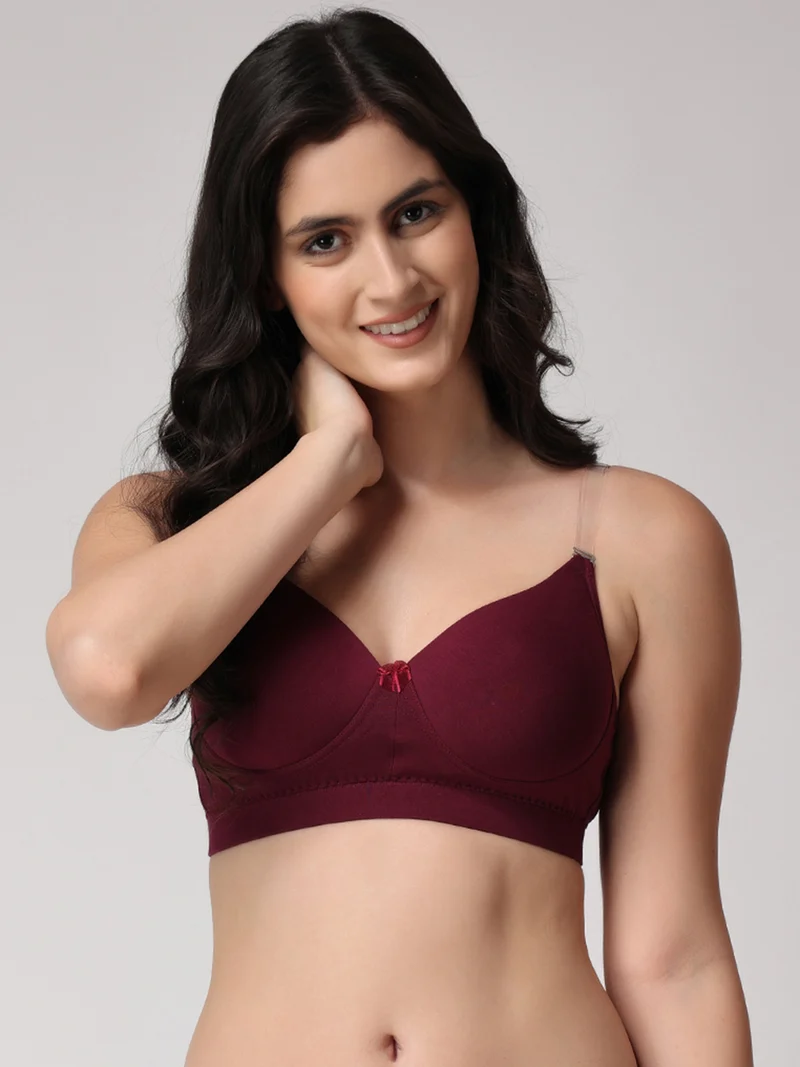 Women_sConvertible-StrapsT-ShirtBraHeavilyPaddedwine_1 t3055