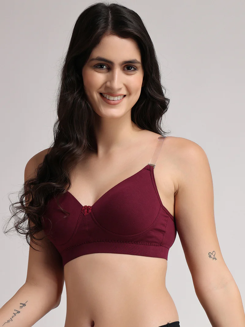 Women_sConvertible-StrapsT-ShirtBraHeavilyPaddedwine_6 t3055