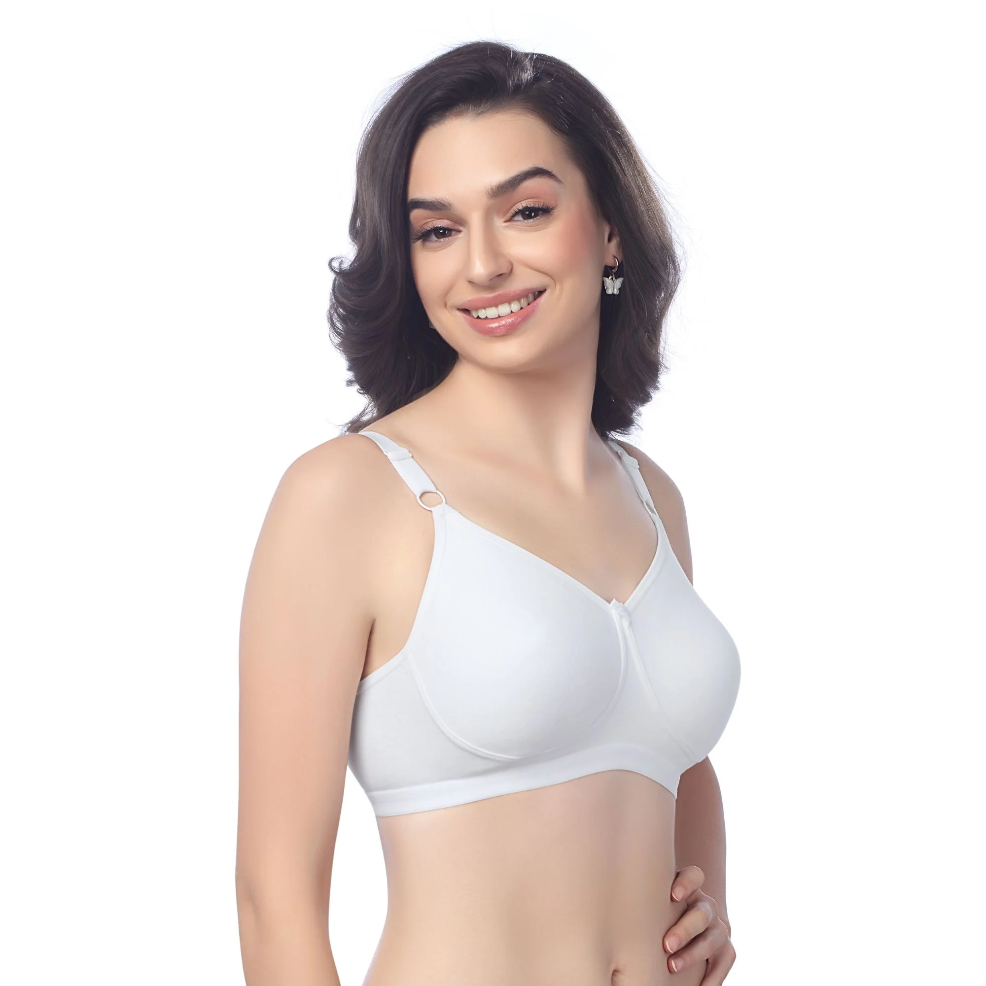 ollo bra 2070 white full coverage bra
