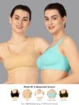 Lovable Women's L04124 Non Padded Sports Bra Pack of 2
