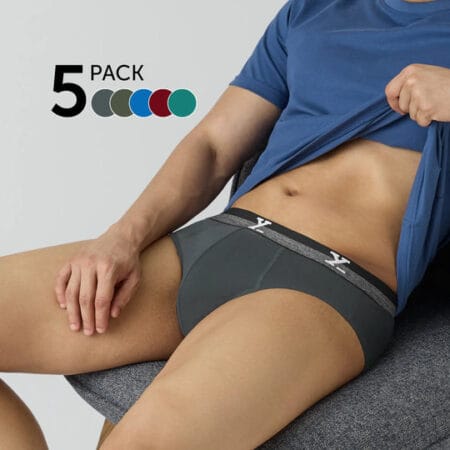 XYXX Men's Odour-free Cotton Briefs Pack of 5