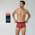 XYXX Men's Odour-free Cotton Trunks Pack of 5