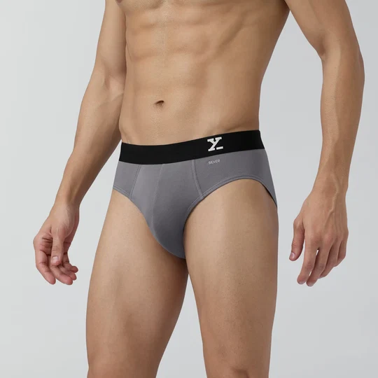mens-aero-silver-cotton-brief-ash-grey-side